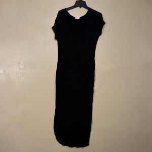 Elegant Black Midi Dress